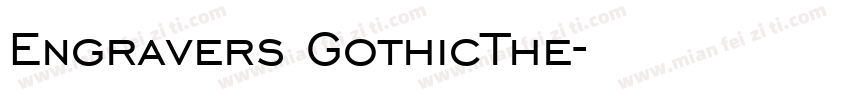 Engravers GothicThe字体转换